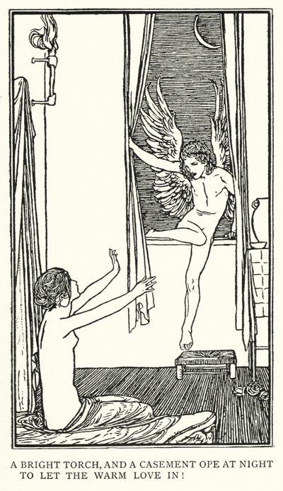 Illustration für Gedichte von John Keats: Ode an Psyche von Robert Anning Bell