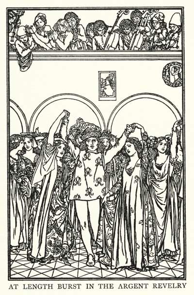 Illustration zu Gedichten von John Keats: Der Vorabend von St. Agnes von Robert Anning Bell