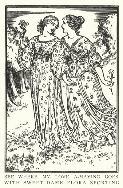 Sieh, wohin meine Liebe geht, mit der süßen Dame Flora von Robert Anning Bell