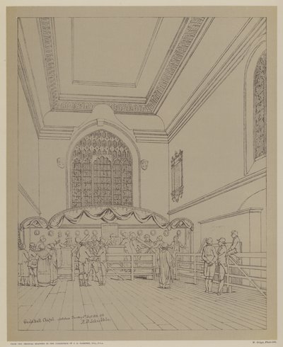 Guildhall Chapel, City of London von Robert Blemell (after) Schnebbelie