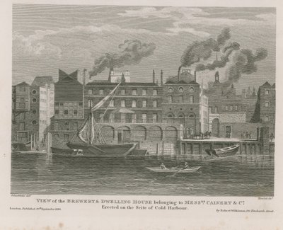 Ansicht der Brauerei und des Wohnhauses von Robert Blemell Schnebbelie