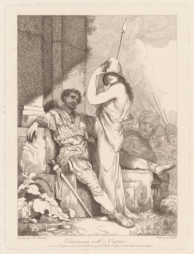 Gespräch mit einem Gefangenen von Robert Blyth, after John Hamilton Mortimer