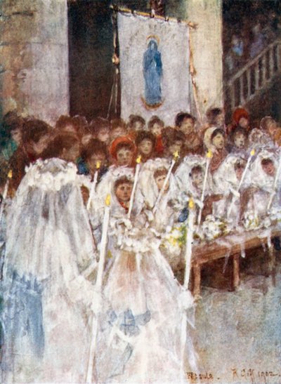 Eine Erstkommunion in der Kathedrale von Fiesole von Robert Charles Goff