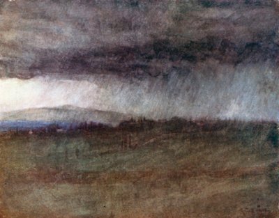 Ein Sturm über das Tal des Arno von Robert Charles Goff