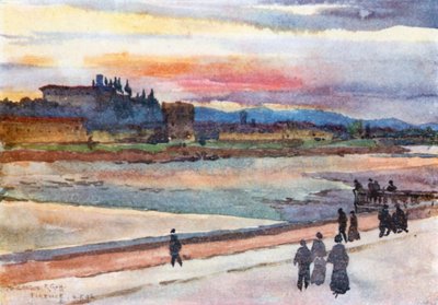 Sonnenuntergang über Monte Oliveto von Robert Charles Goff