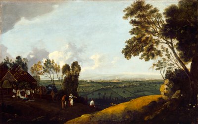 Blick auf London von Highgate, um 1775 von Robert Crone