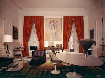 Lounge von Georges Pompidou im Elysee-Palast in Paris (mit einem Gemälde von Delaunay) von Robert Delaunay