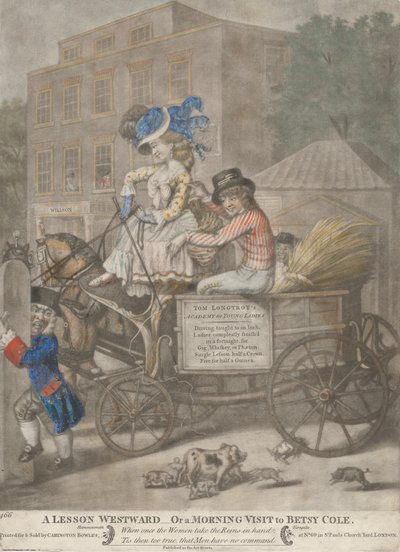 Eine Lektion westwärts - oder ein Morgenbesuch bei Betsy Cole von Robert Dighton