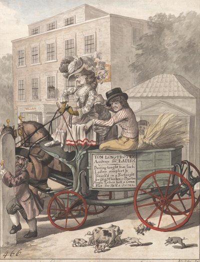 Eine Lektion westwärts oder ein Morgenbesuch bei Betsy Cole von Robert Dighton