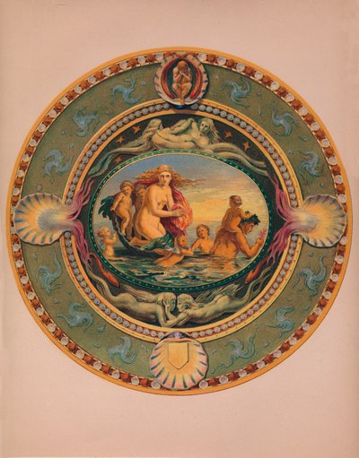 Plateau in Majolika, 1863 von Robert Dudley