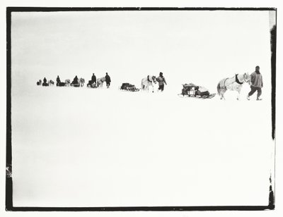 Ponys auf dem Marsch, Große Eisbarriere, 2. Dezember von Robert Falcon Scott