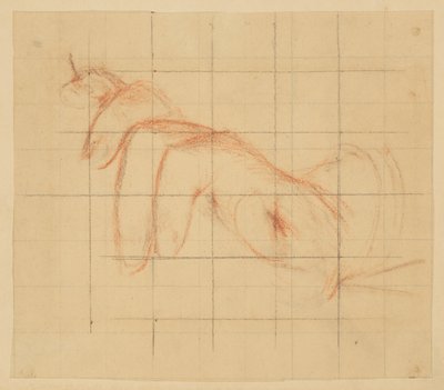 Studie für die linke Hand, "Weinfest", Mendelssohn Glee Club, New York, NY von Robert Frederick Blum