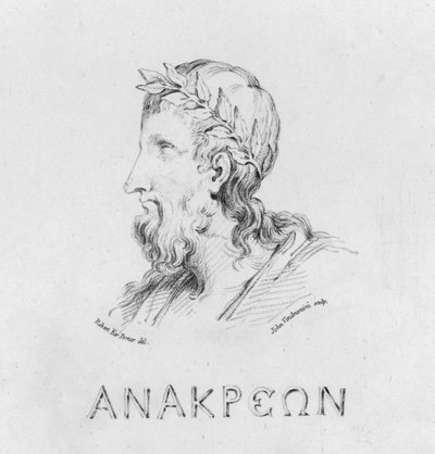 Porträt von Anacreon von Robert Kerr (after) Porter