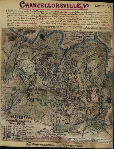 Schlacht von Chancellorsville, Virginia, 2. & 3. Mai 1863 von Robert Knox Sneden