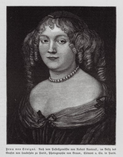 Madame de Sevigne, französische Schriftstellerin von Robert Nanteuil