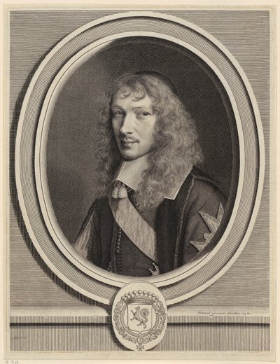 Porträt von Basile Fouquet, Geistlicher von Robert Nanteuil