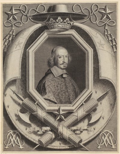 Porträt von Kardinal Jules Mazarin von Robert Nanteuil