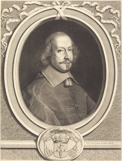 Kardinal Jules Mazarin von Robert Nanteuil after Pieter van Mol