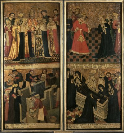 St. Etheldreda, die Äbtissin von Ely, ca. 1455 von Robert Pygot