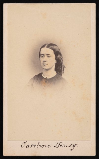 Porträt von Caroline Henry 1839-1920, zwischen 1860 und 1869 von Robert. Robert Addis,RW Addis,Addis