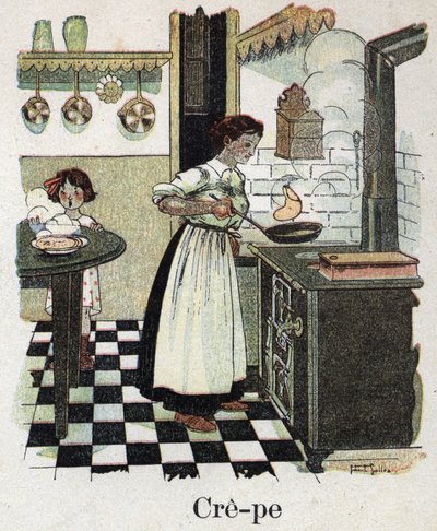 Kinderbuch „Ich werde lesen - Methodisches und lustiges Alphabet von einem Vater“, 1926. Illustration von Robert Salles von Robert Salles
