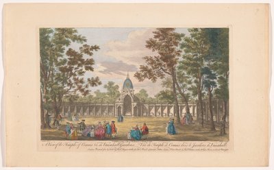 Ansicht des Tempels von Comus in den Vauxhall Gardens in London von Robert Sayer