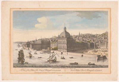 Ansicht des Königspalastes in Lissabon von Robert Sayer
