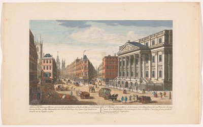 Ansicht des Mansion House in London von Robert Sayer
