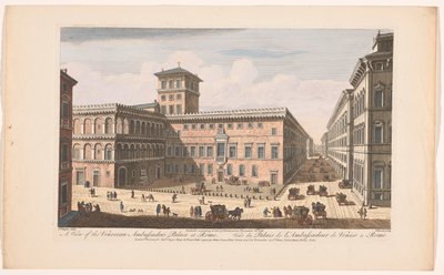 Ansicht des Palazzo Venezia in Rom von Robert Sayer