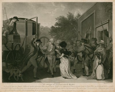 Der Versuch, König George III. im Jahr 1786 zu ermorden (Gravur) von Robert Smirke