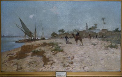 Dorf am Nil von Robert Talbot Kelly