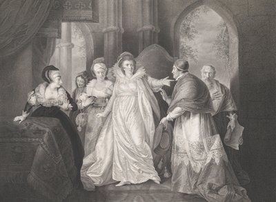 Königin Katharina, Kardinal Wolsey und Kardinal Campeius von Robert Thew