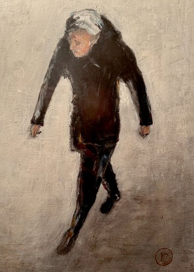 Einsame Figur beim Gehen von Robert Thirtle