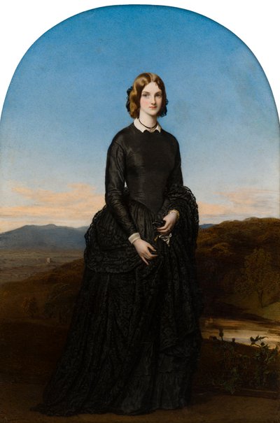 Porträt der Hon. Selina Weld Forester, Viscountess Newport und später Countess of Bradford (1819-1894), c.1840-70 von Robert Thorburn