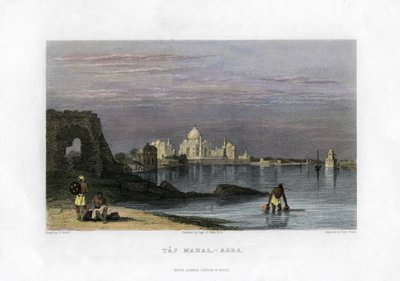 Taj Mahal, Agra, Indien, 19. Jahrhundert von Robert Wallis