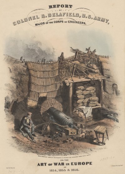Bericht von Oberst R. Delafield, U.S. Army, und Major des Ingenieurkorps, über die Kriegskunst in Europa in den Jahren 1854, 1855 und 1856, lithografiert von Bowen und Co., 1860 von Robert Walter Weir