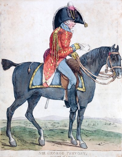 Sir George Prevost, britischer Soldat und Kolonialverwalter, Generalgouverneur von Kanada von Robert the younger Dighton