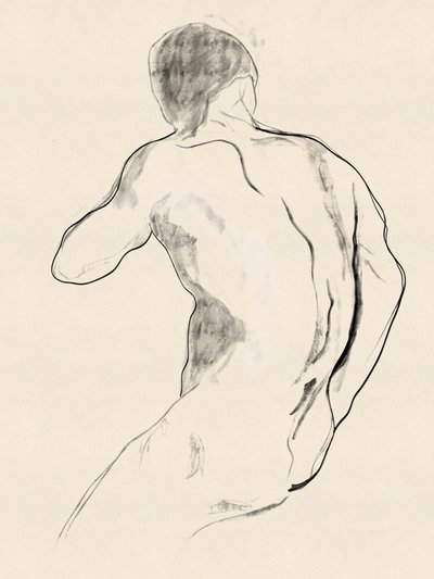 Kraftvolle männliche Figurenstudie von Roberto Moro