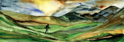Wanderers Bergreise von RodMacIver