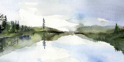 Gelassene Seespiegelung von RodMacIver