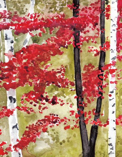 Lebendiger Herbstwald von RodMacIver