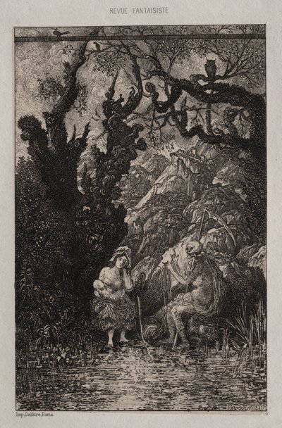 Der Tod und die junge Mutter von Rodolphe Bresdin