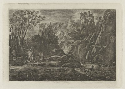 Reiter und Tod in der Landschaft von Rodolphe Bresdin