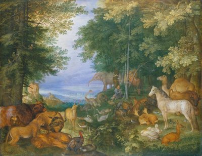 Orpheus bezaubert die Tiere mit seiner Musik von Roelandt Jacobsz. Savery