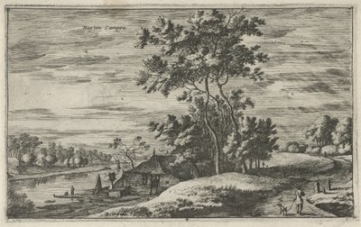 Ansicht der IJssel bei Kampen von Roelant Roghman