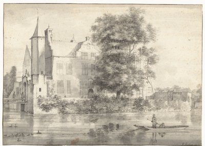 Ansicht von Huis te Rhoon, vom Süden gesehen von Roelant Roghman