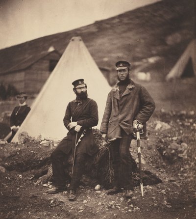 Kapitän Graham und Kapitän MacLeod, 42. Regiment von Roger Fenton