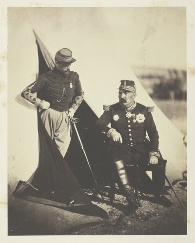 General Bosquet und Kapitän Dampière von Roger Fenton