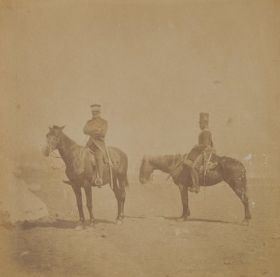 General Sir John Pennefather und ein Ordonnanzoffizier, 1855 von Roger Fenton
