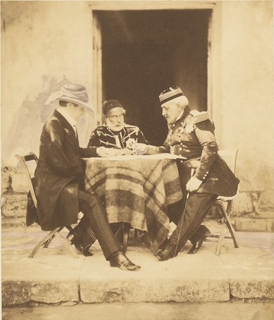 Der Kriegsrat am Morgen der Einnahme des Mamelon von Roger Fenton